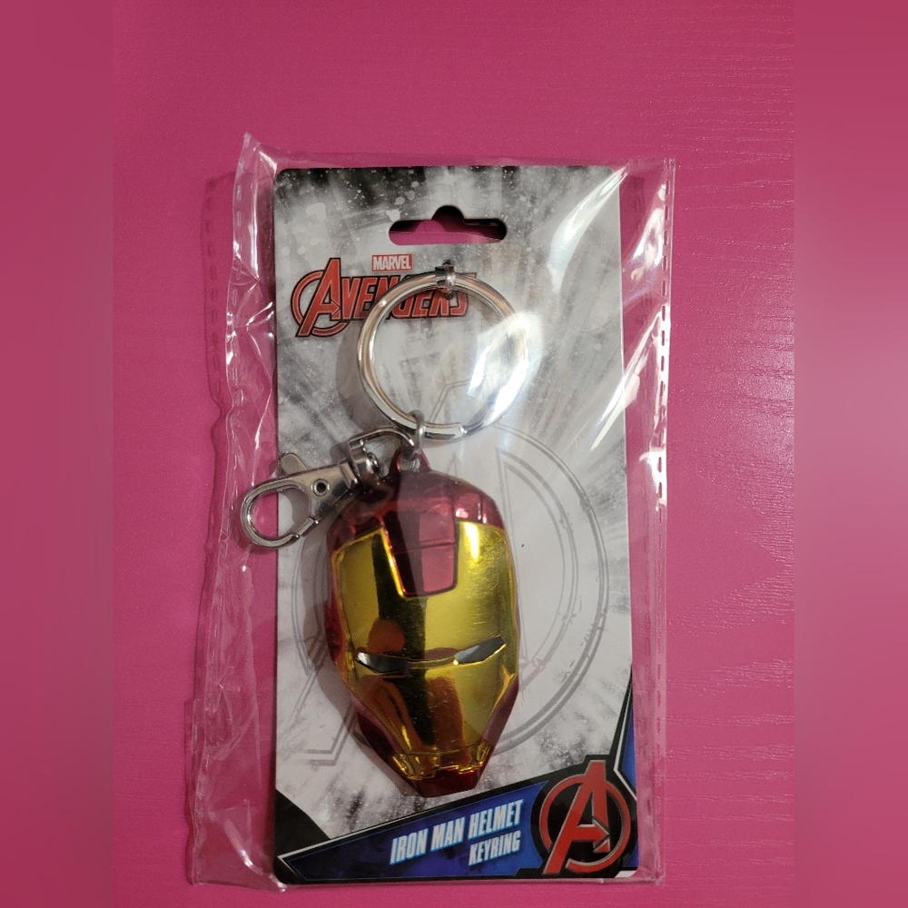 Marvel Avengers Iron Man Helmet Keyring Metal (0471)